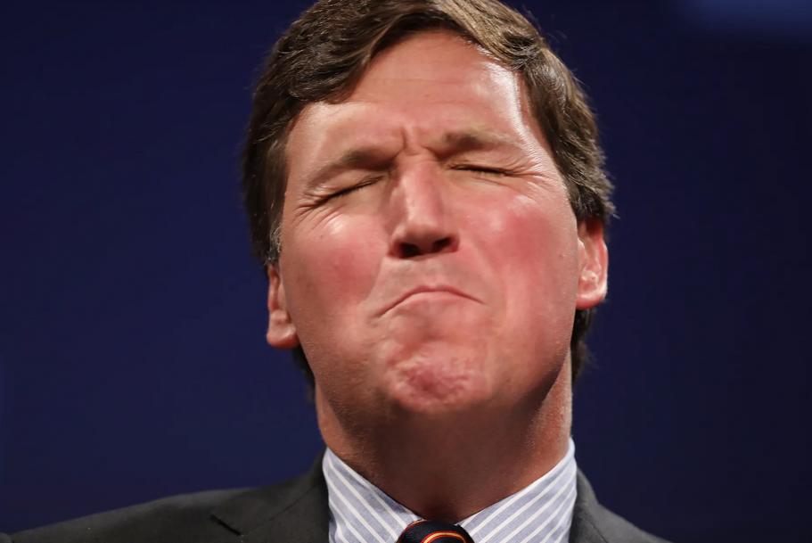 Tucker “Tanned Testicles” Carlson – Welcome to Stupid America!